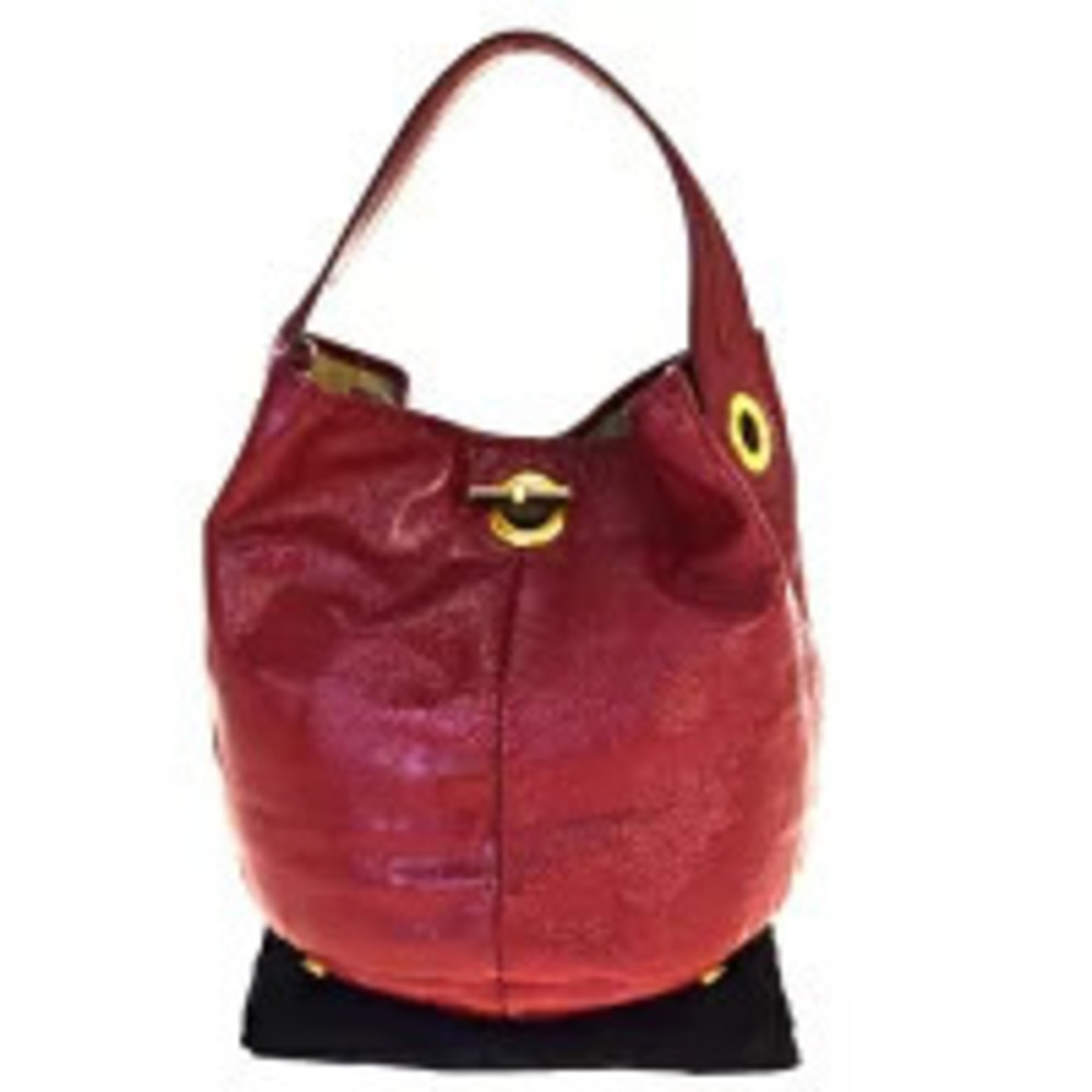 Saint Laurent Yves Capri bucket bag slouchy silhouette Red Enamel